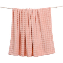 Load image into Gallery viewer, Casa Rosso Bubble Flannel Throw Pink 127X152CM - 664499
