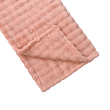 Load image into Gallery viewer, Casa Rosso Bubble Flannel Throw Pink 127X152CM - 664499
