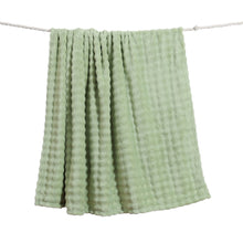 Load image into Gallery viewer, Casa Rosso Bubble Flannel KB Blanket Sage Green 220X240CM - 655130
