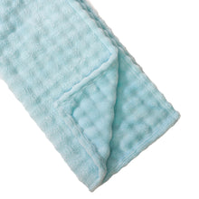 Load image into Gallery viewer, Casa Rosso Bubble Flannel Throw Winter Blue 127X152CM - 664514
