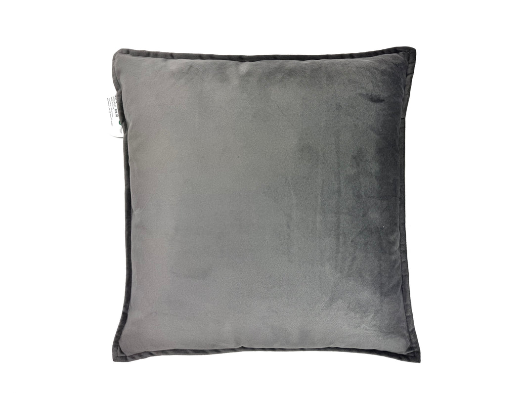 CR Velveteen Cushion Charcoal 40X40CM - 664825