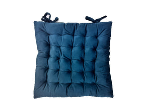 CR Velveteen Chair Pad Dark Blue 40CM - 664951