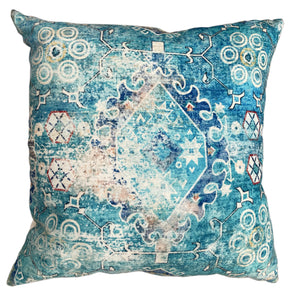 CR Cushion Nepal Aqua/Cream 45CM - 665011