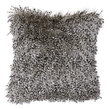 Load image into Gallery viewer, CR Tammy Cushion Bobble Shaggy White/Black 45CM - 665209
