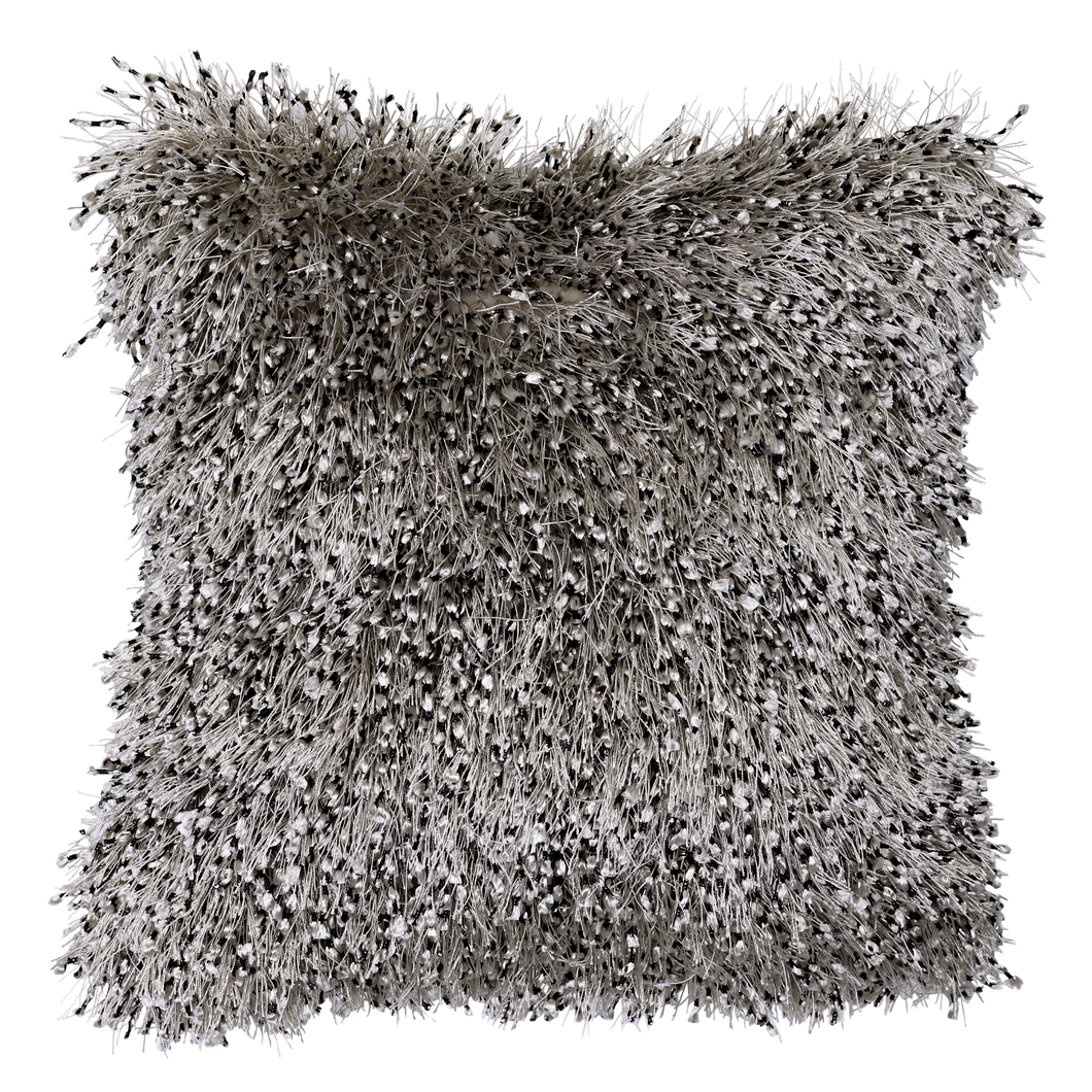 CR Tammy Cushion Bobble Shaggy White/Black 45CM - 665209