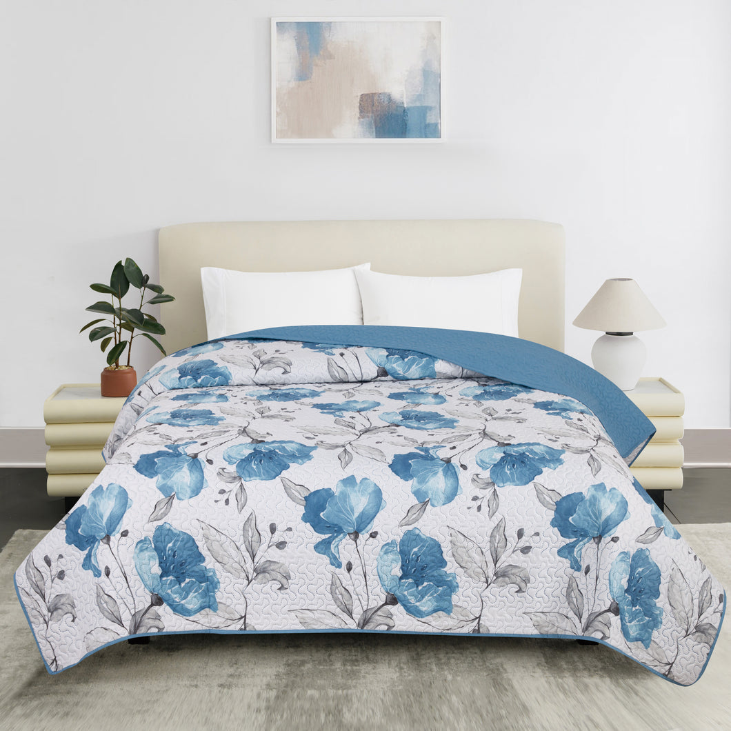 Casa Rosso Vintage Quilt Pinsonic Blue Magnolia KB 235X265CM - 665762