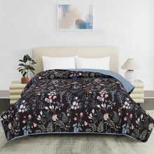 Load image into Gallery viewer, Casa Rosso Vintage Quilt Pinsonic Navy Flora KB 235X265CM - 665796
