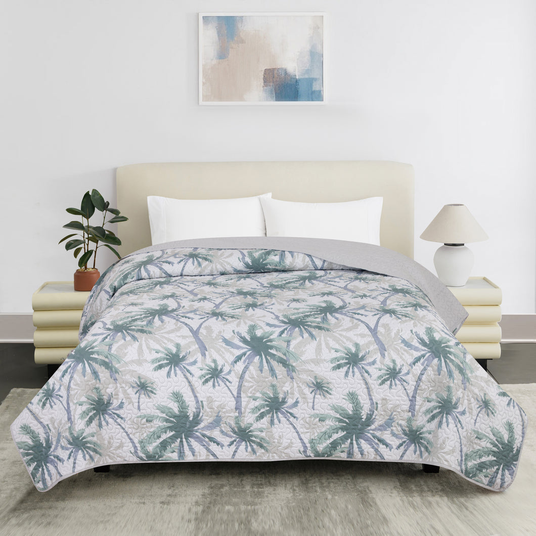 Casa Rosso Vintage Quilt Pinsonic Palm Mist QB 200X240CM - 665793