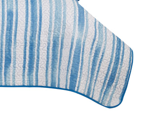 Casa Rosso Vintage Quilt Pinsonic Hampton Blue Stripe KB 235X265CM - 665798