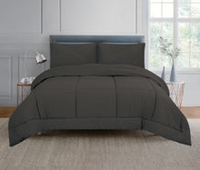 Load image into Gallery viewer, Casa Rosso Comforter Set Charcoal KB 240X240CM - 665818
