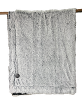 Load image into Gallery viewer, Casa Rosso Mammoth Blanket KB 2Tone Black/White 220X240CM - 665994
