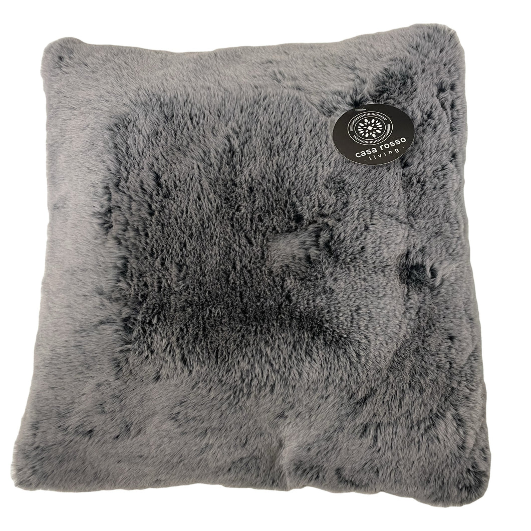 Casa Rosso Lapin Cushion 2Tone Black/Grey 45X45CM - 666045