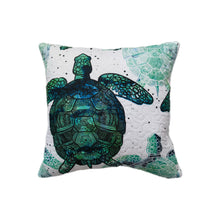 Load image into Gallery viewer, Casa Rosso Cushion Aqua Turtle 45X45CM - 666108
