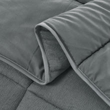 Load image into Gallery viewer, Casa Rosso Muslin Comforter QB Charcoal 220X220CM - 666182
