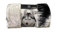 Load image into Gallery viewer, Casa Rosso Mink Blanket QB Wolf Blue Eye 200X240CM - 666748
