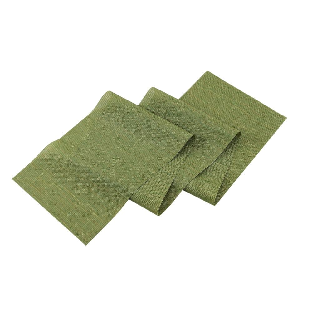 Table Runner Bamboo Look Green 30X180CM - 667135