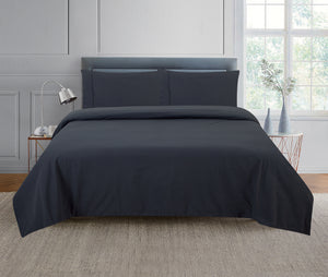 Casa Rosso Micro Flannel Sheet Set Charcoal KB 275X260CM - 670079