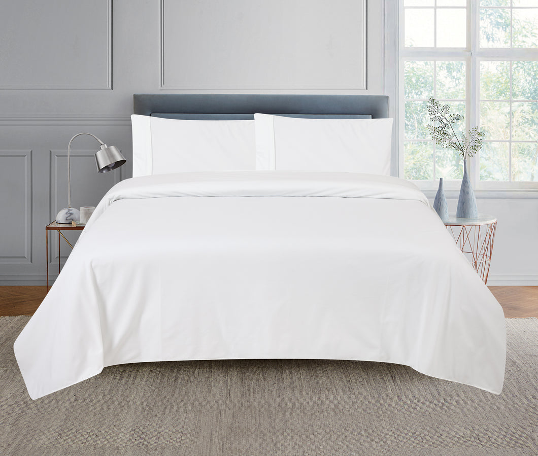 Casa Rosso Micro Flannel Sheet Set White SK 290X275CM - 670085
