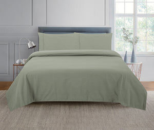 Casa Rosso Micro Flannel Sheet Set Sage QB 240X265CM - 670078