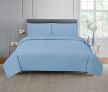 Load image into Gallery viewer, Casa Rosso Thermal Flannel Sheet Set Coastal Blue QB - 670133
