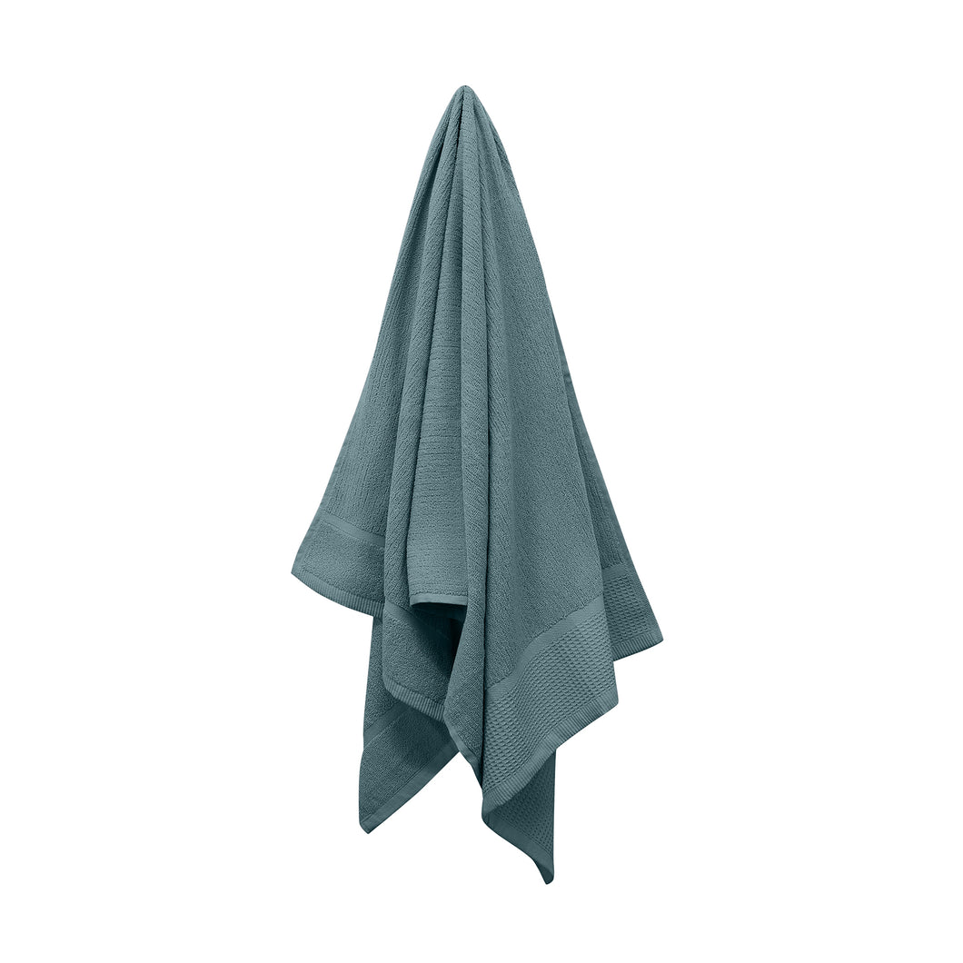 Ribbed Bath Sheet Navy 80X150CM - 733911