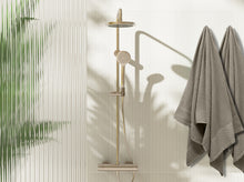 Load image into Gallery viewer, Ribbed Bath Towel Charcoal 65X135CM - 733914
