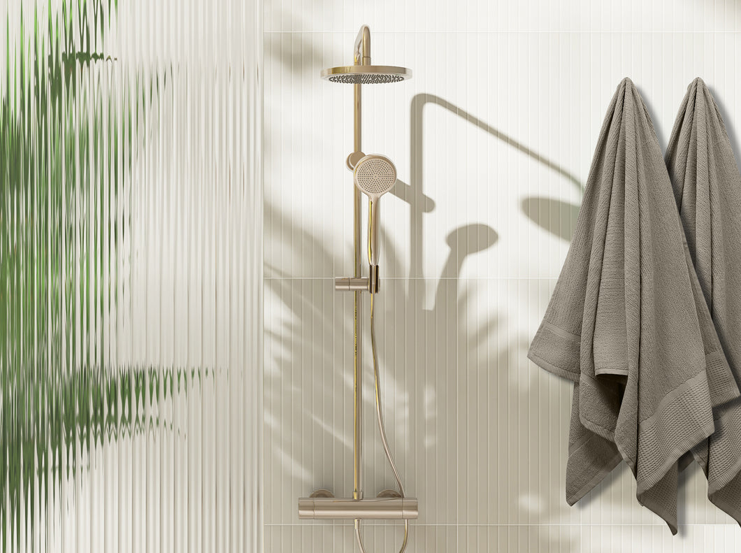 Ribbed Bath Towel Charcoal 65X135CM - 733914