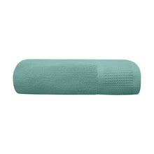 Load image into Gallery viewer, Ribbed Bath Towel Teal 65X135CM - 733917
