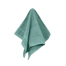 Load image into Gallery viewer, Ribbed Face Washer Teal 2PK 33X33CM - 733931
