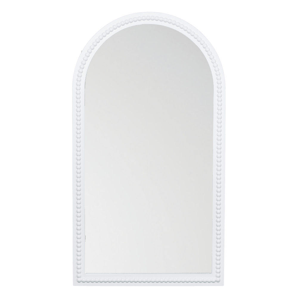 SLF Mirror Cary Arch Beaded White - 850062
