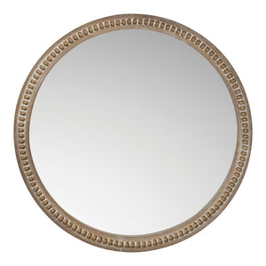 SLF Mirror Halo Circle Beaded White Wash - 850064