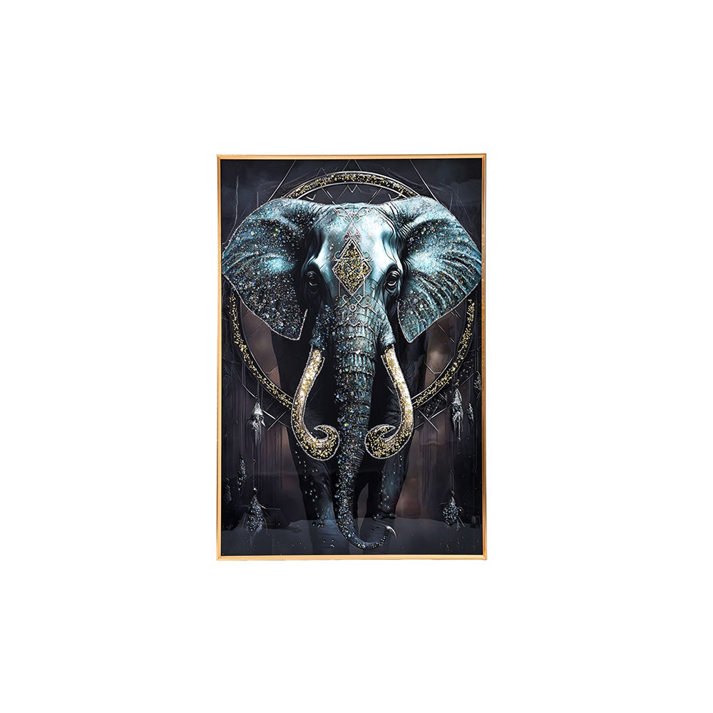 Framed Art Crystal Elephant 80X120CM - 852005