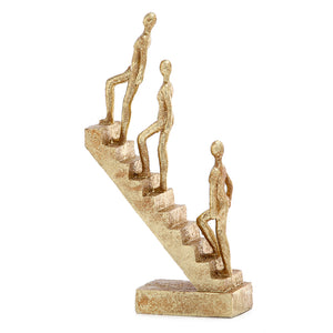 Statue Steps Gold 15.5X7.5X30CM - 900648