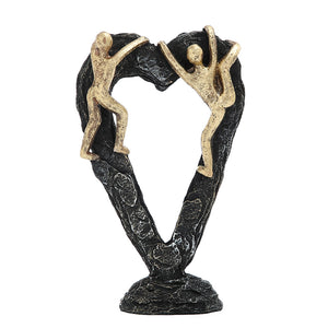 Statue Heart A Gold Climbers 23CM - 900649