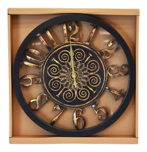 Load image into Gallery viewer, Fleur Clock Bronze - 920094
