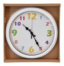 Load image into Gallery viewer, White Clock With Color Number - 920099
