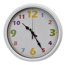 Load image into Gallery viewer, White Clock With Color Number - 920099
