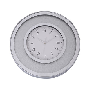 Clock Crush Silver and Mirror 50CM - 926078
