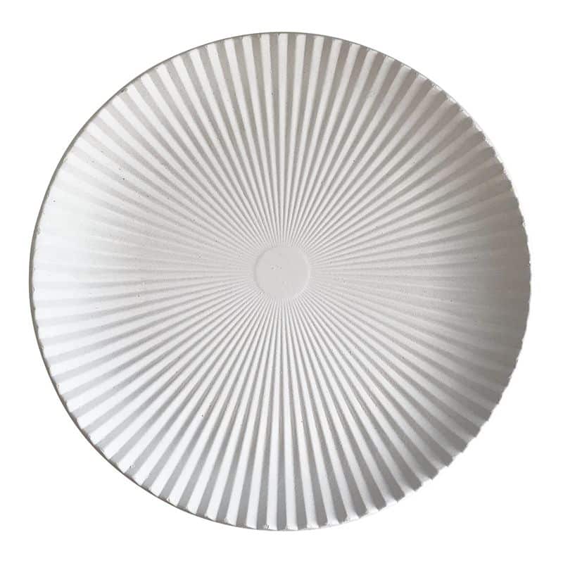 Plate Groove Round White - 931234