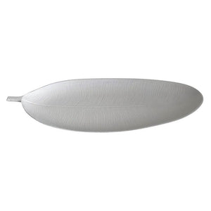 Plate Leaf Groove White - 931247