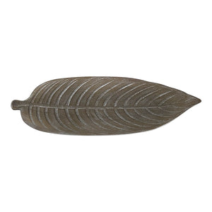 Plate Leaf Pointed Silver - 931250