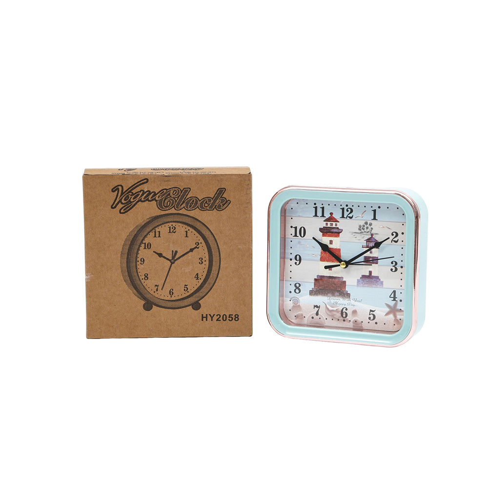 Alarm Clock Square Light House 15CM - 931446