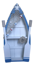 Load image into Gallery viewer, Boat Display with Oars 8.5X20.5X42.5CM - 931449

