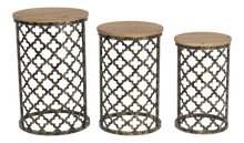 Load image into Gallery viewer, SLF Table Aziza Wood Top Antique Gold Small - 972075
