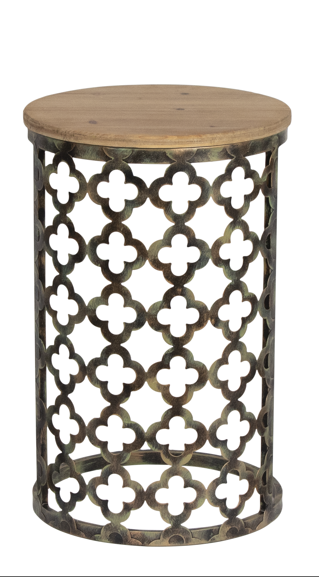 SLF Table Aziza Wood Top Antique Gold Medium - 972076