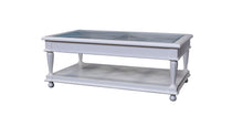 Load image into Gallery viewer, SLF Calais Coffee Table Rectangle with Bevelled Glass Top White - 972118
