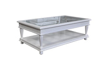 Load image into Gallery viewer, SLF Calais Coffee Table Rectangle with Bevelled Glass Top White - 972118
