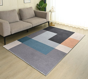 CR Rug Thick Microfibre Moden Grey 50X80CM - 985392