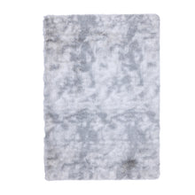 Load image into Gallery viewer, CR Spiral Rug Plush 2Tone Tie Dye Silver 140X200CM - 985889
