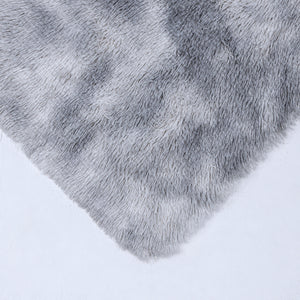 CR Spiral Rug Plush 2Tone Tie Dye Silver 140X200CM - 985889